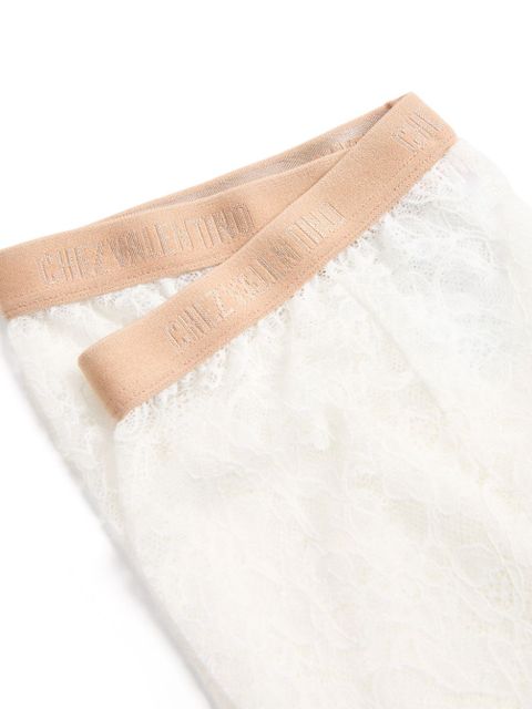 Valentino Garavani lace tights - White