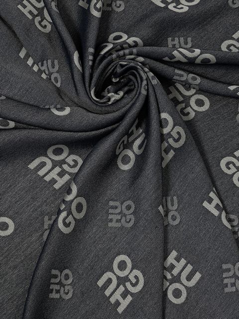 HUGO chusta damska kolor granatowy wzorzysta 50517684 - zdjęcie produktu nr 2