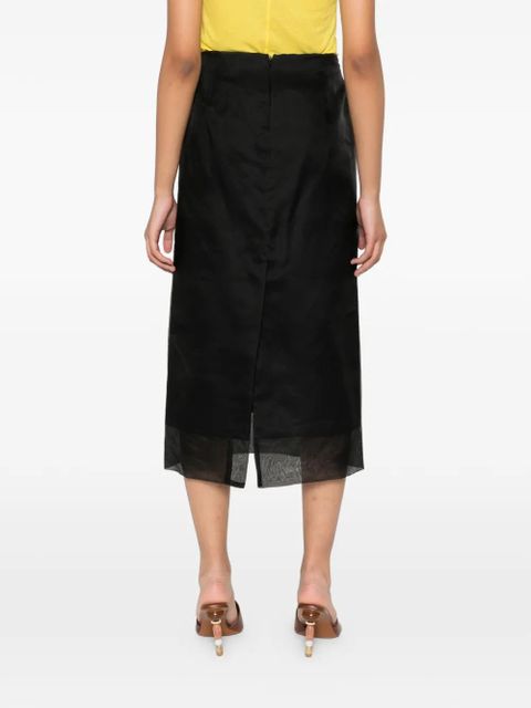 Sportmax slit skirt - Black