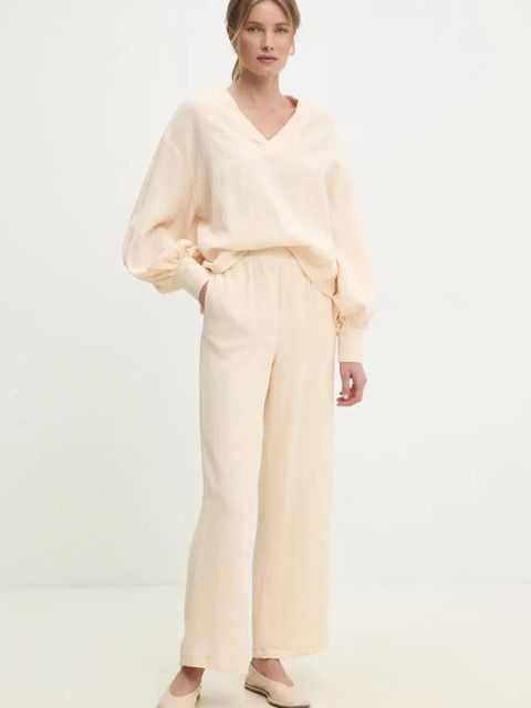 Answear.LAB komplet bawełniany damski kolor beżowy - zdjęcie produktu nr 1