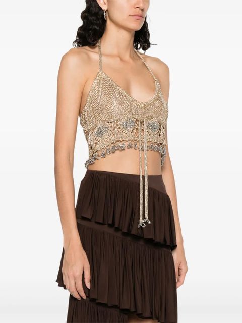 Rabanne open-knit top - Gold - zdjęcie produktu nr 2