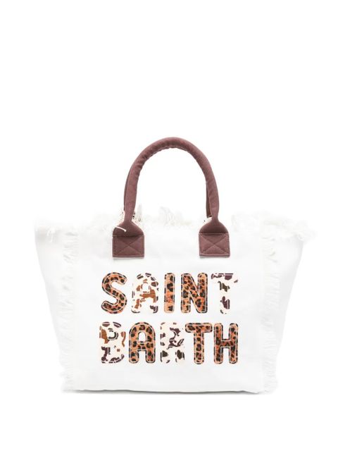 MC2 Saint Barth Vanity fringed tote bag - White - zdjęcie produktu nr 1