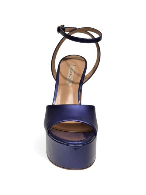 Casadei platform block-heel sandals - Blue