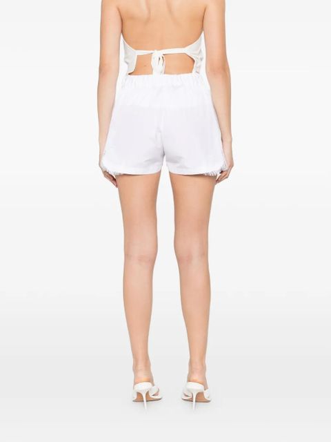 Versace lace-detail shorts - White