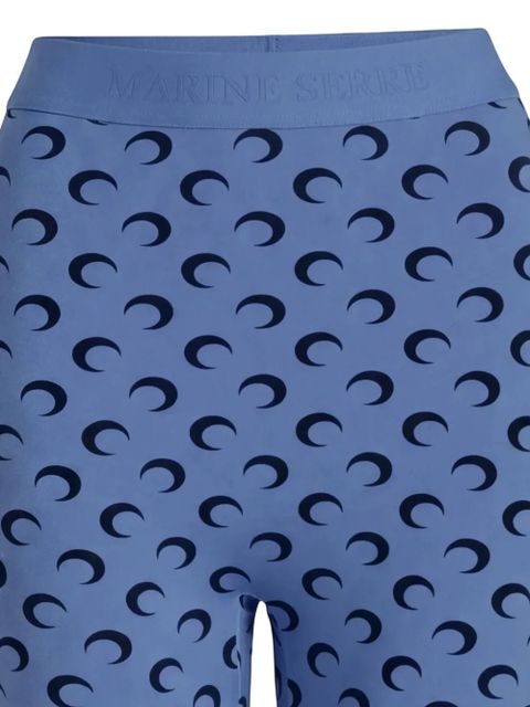 Marine Serre moon-print mini shorts - Blue - zdjęcie produktu nr 2