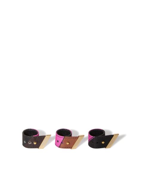 PUCCI Iride-print ring set - Pink - zdjęcie produktu nr 1