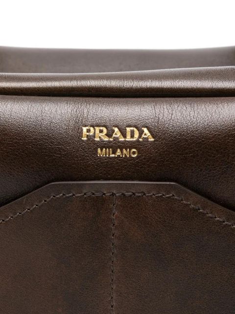 Prada leather shoulder bag - Brown
