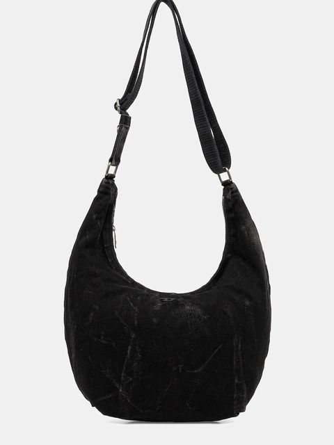 Diesel torebka bawełniana RAVE RAVE HOBO kolor czarny X10414.P4485 - zdjęcie produktu nr 1