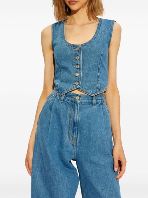 Givenchy Voyou denim waistcoat - Blue