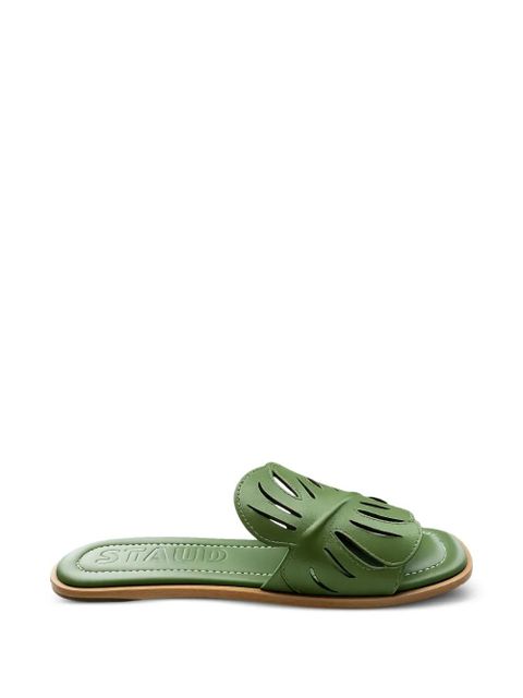 STAUD cutout palm sandals - Green - zdjęcie produktu nr 1