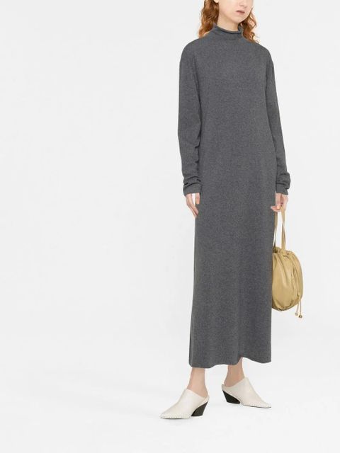 Jil Sander high-neck knitted dress - Grey - zdjęcie produktu nr 2