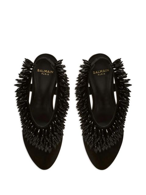 Balmain thong strape sandals - Black
