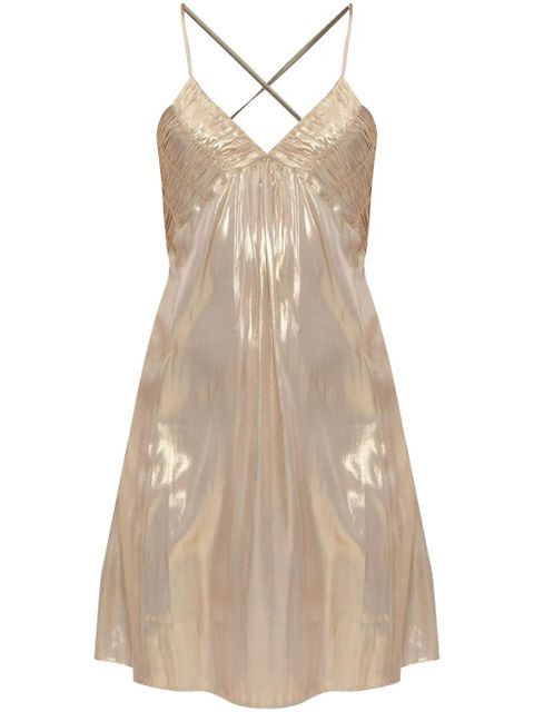 Zadig&Voltaire metallic-effect mini dress - Gold - zdjęcie produktu nr 1