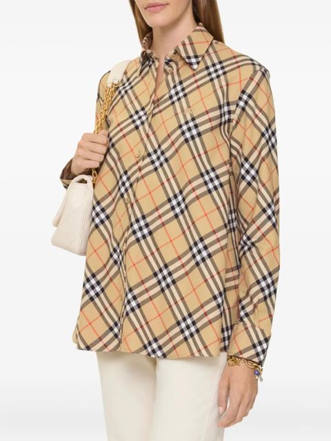 Burberry check Equestrian Knight-motif shirt - Neutrals - zdjęcie produktu nr 2