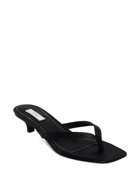 TOTEME satin heeled sandals - Black - zdjęcie produktu nr 2