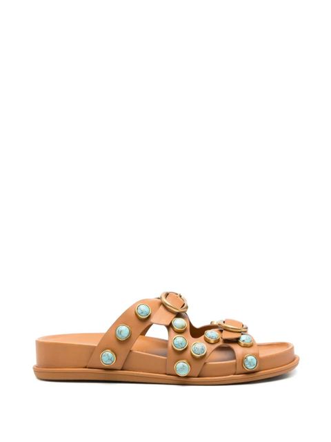 Cult Gaia Blair buckle embellished sandals - Brown - zdjęcie produktu nr 1