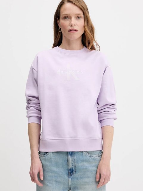 Calvin Klein Jeans bluza damska kolor fioletowy LV047B234G - zdjęcie produktu nr 1