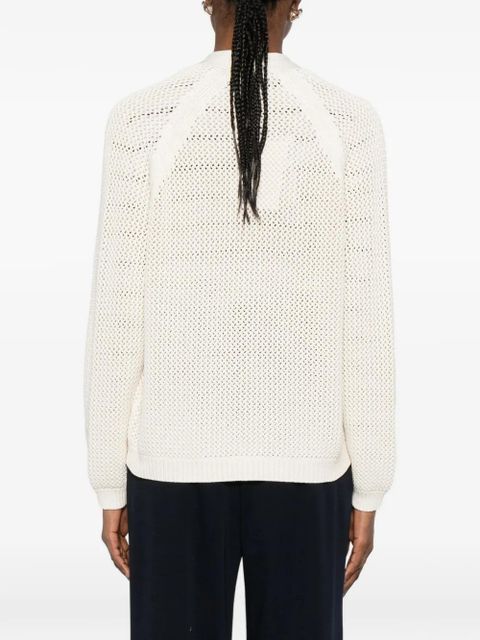 Max Mara V-neck button cardigan - White