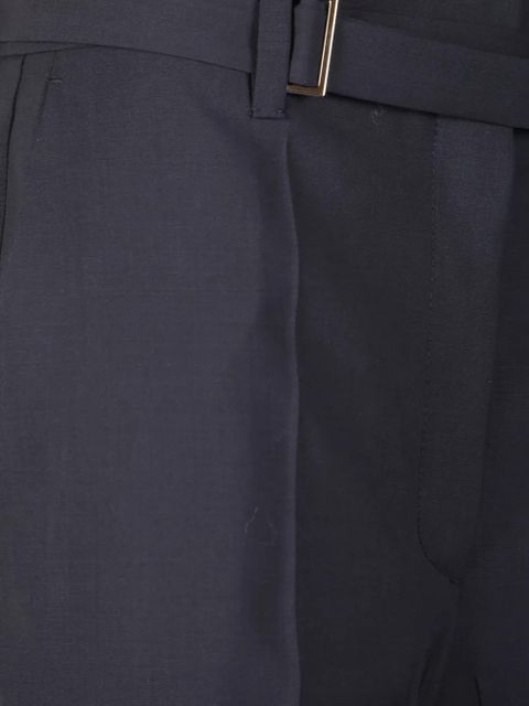 Prada belted straight trousers - Blue
