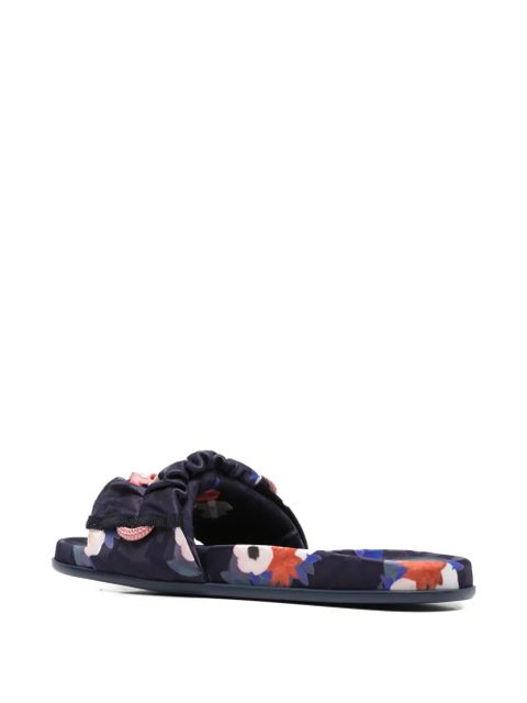 FENDI floral-print sandals - Blue