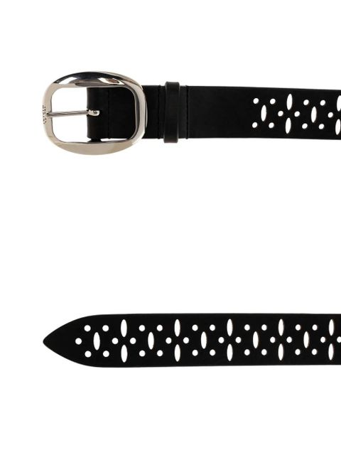 ISABEL MARANT cut-out buckle belt - Black