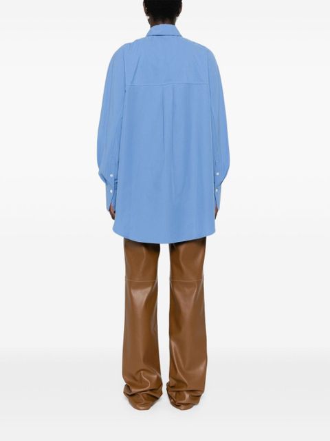 TOTEME pointed-collar poplin shirt - Blue