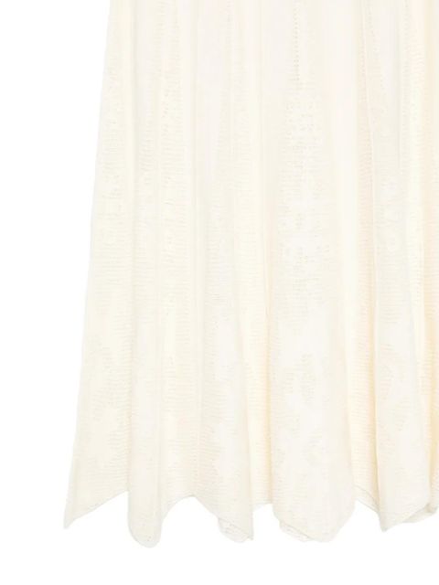 Ba&Sh Serta openwork midi skirt - Neutrals