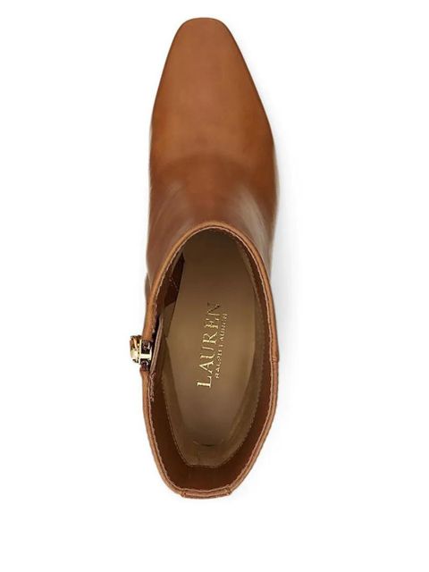 Lauren Ralph Lauren Willa leather zip-fastening boots - Brown