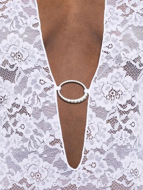 Oséree lace beach dress - White