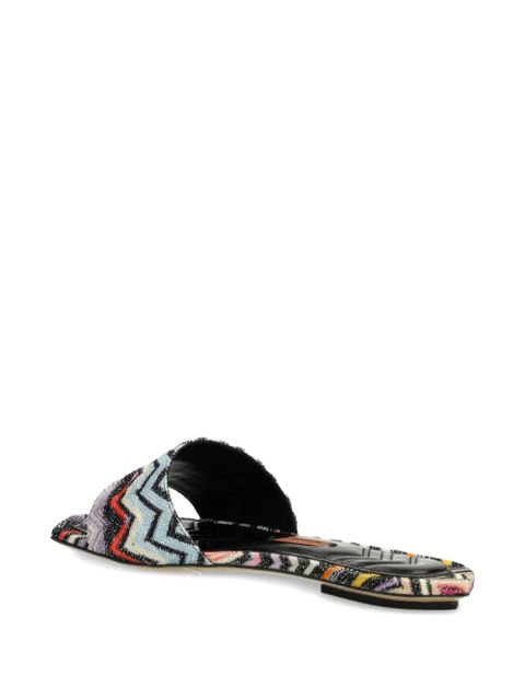 Missoni chevron-patterned slides - Black - zdjęcie produktu nr 2
