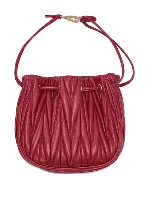 Miu Miu quilted leather mini bag - Red - zdjęcie produktu nr 2