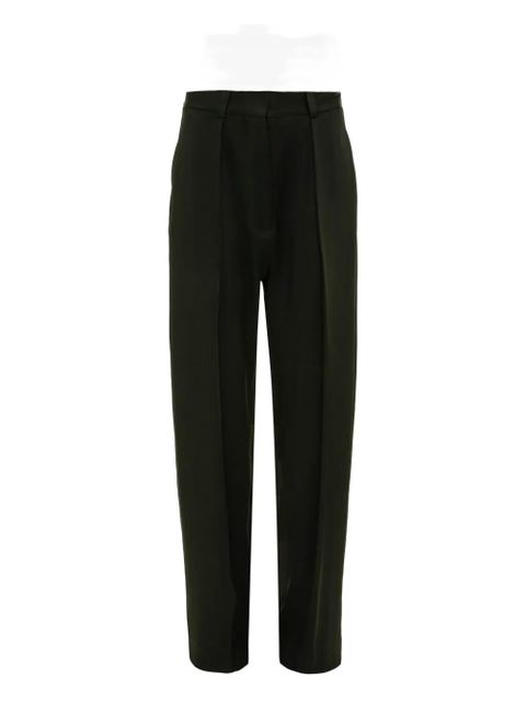 Victoria Beckham pleated straight-leg trousers - Black - zdjęcie produktu nr 1