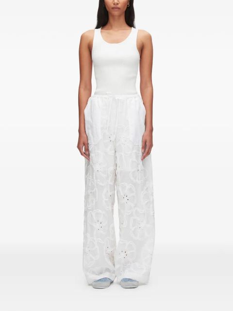 3.1 Phillip Lim floral trousers - White