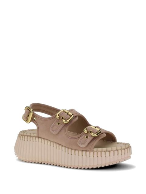 Chloé Nama wedge sandals - Pink - zdjęcie produktu nr 2