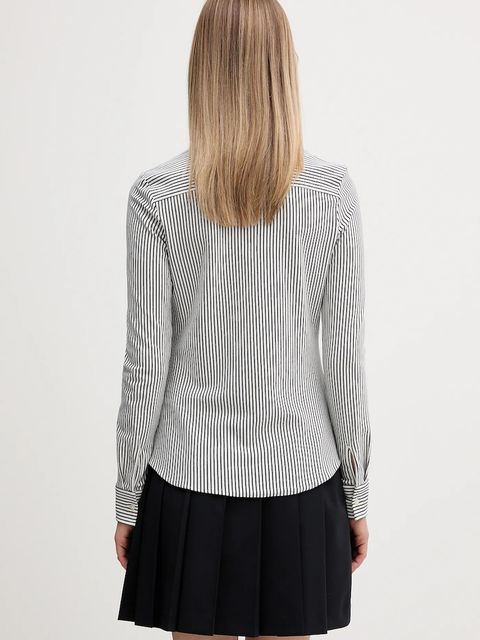 Tommy Hilfiger koszula damska kolor biały slim z kołnierzykiem klasycznym WW0WW43528