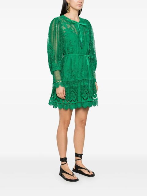 FARM Rio Tropical Flight mini dress - Green