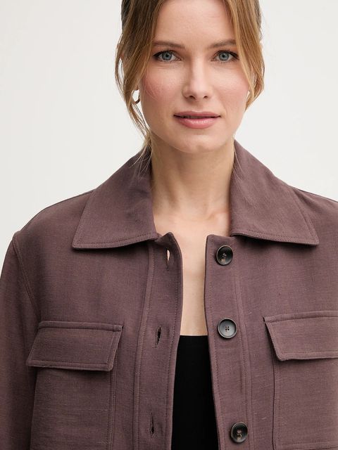 Pedro del Hierro kurtka z domieszką lnu