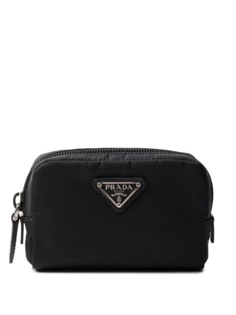 Prada logo-triangle make-up bag - Black - zdjęcie produktu nr 1