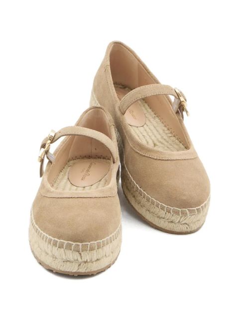 Gianvito Rossi buckle strap elda ballet flats - Neutrals