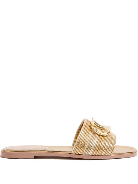 Valentino Garavani VLogo Signature sandals - Gold - zdjęcie produktu nr 1
