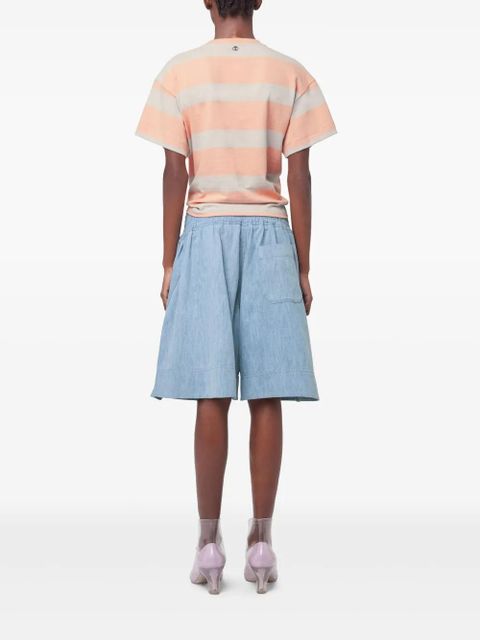 Rabanne striped T-shirt - Orange