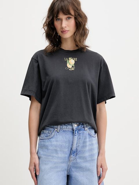 HUGO T-shirt damski bawełniany Vintage Tee_24 - zdjęcie produktu nr 1