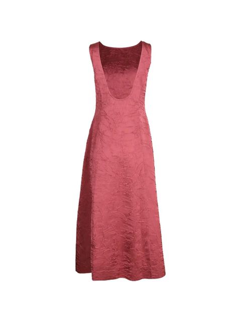 Ulla Johnson Georgia crinkled midi dress - Pink - zdjęcie produktu nr 2