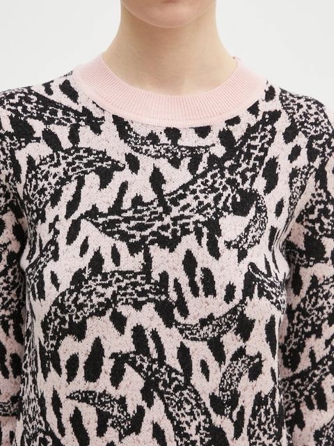 Fiorucci sweter z domieszką wełny Pink Banimalier