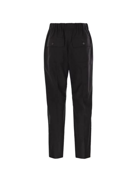 Weekend Max Mara Hateley elasticated waist patch pocket trousers - Black - zdjęcie produktu nr 2