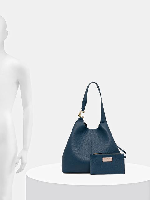 Coccinelle torebka skórzana kolor niebieski E1 SHA 11 01 01