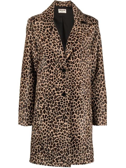 Zadig&Voltaire leopard-print calf hair coat - Neutrals - zdjęcie produktu nr 1