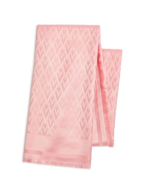 Valentino Garavani Toute La V wool and silk shawl - Pink - zdjęcie produktu nr 1