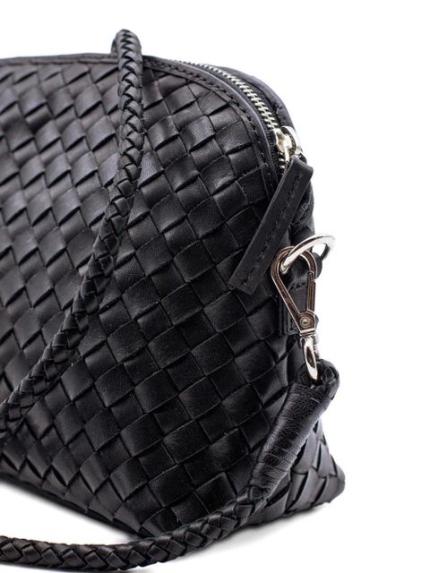 DRAGON DIFFUSION Fellini woven-leather cross body bag - Black - zdjęcie produktu nr 2