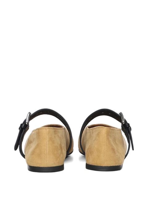 Miu Miu buckle strap ballet flat - Neutrals